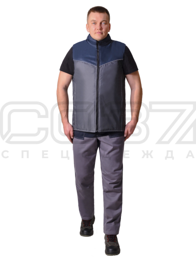 Жилет Ремак цв.серый-1