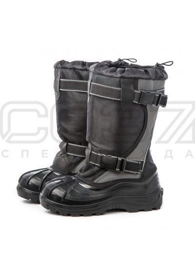 Сапоги рабочие зимние МК-02 оксфорд+нат.кожа флис (I-IV и Особый кл.пояс) с КП подошва резина 1